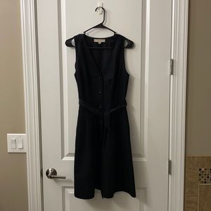Black midi dress